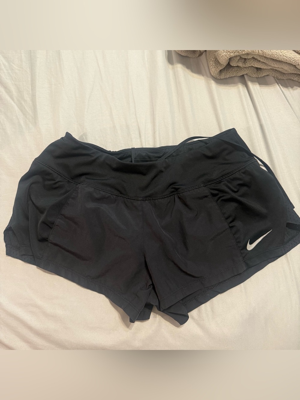 Nike Black Women’s Running Shorts with Swoosh